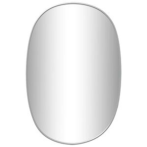 vidaXL Espejo de pared plateado 50x35 cm