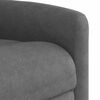 vidaXL Sill&oacute;n reclinable masaje elevable tela microfibra gris oscuro