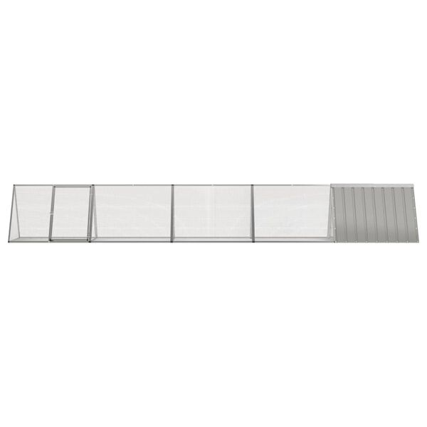 vidaXL Jaula para conejos acero galvanizado gris 504,5x80,5x71 cm