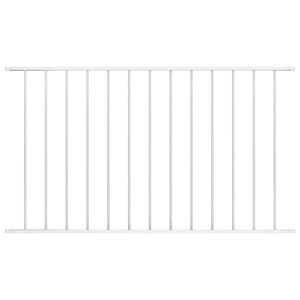 vidaXL Panel de valla Woerden de acero con recubrimiento en polvo, 163x75 cm, blanco