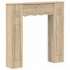 vidaXL Marco de chimenea Roble Sonoma 102 x 20 x 102 cm