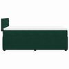 vidaXL Cama box spring con colch&oacute;n terciopelo verde oscuro 90x190 cm