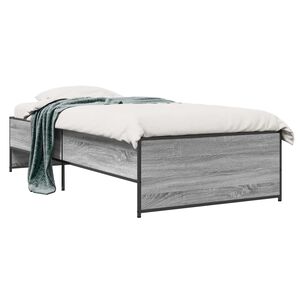 vidaXL Estructura de cama Sonoma gris 80 x 200 cm Madera de ingenier&iacute;a