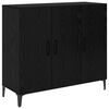 vidaXL Vitrina Roble negro 34 x 90 x 80 cm Madera contrachapada