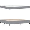 vidaXL Cama tipo Box Spring con colch&oacute;n Gris Claro 200 x 200 cm tela