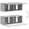 vidaXL Conjunto de mueble de TV 4 pcs Gris Concreto