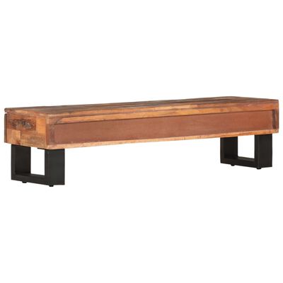 vidaXL Mueble para TV de madera maciza reciclada 110x30x30 cm
