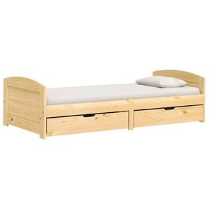 vidaXL Sof&aacute; cama con 2 cajones madera maciza pino IRUN 90x200cm
