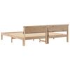 vidaXL Estructura de cama Marr&oacute;n 180 x 200 cm Madera de pino macizo