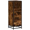 vidaXL Armario ba&ntilde;o madera contrachapada roble ahumado 35x37,5x100 cm