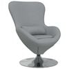 vidaXL Sill&oacute;n huevo Gris Claro 63 x 73 x 90 cm tela