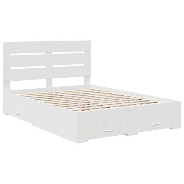 vidaXL Estructura de cama con caj&oacute;n 150 x 200 cm Madera de ingenier&iacute;a