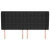 vidaXL Cabecero con orejas cuero sint&eacute;tico negro 203x23x118/128 cm