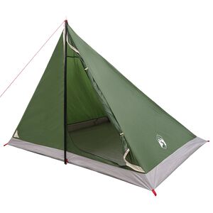 vidaXL Tienda de senderismo Verde 4 personas