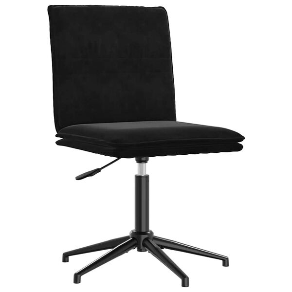 vidaXL Silla de comedor terciopelo negro
