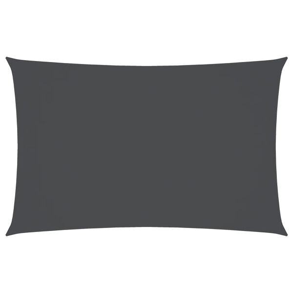 vidaXL Toldo de vela rectangular tela Oxford gris antracita 3,5x5 m