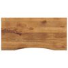 vidaXL Tablero escritorio con curva madera mango rugosa 140x60x2,5 cm
