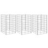 vidaXL Arriates de gaviones 3 unidades hierro 30x30x50 cm