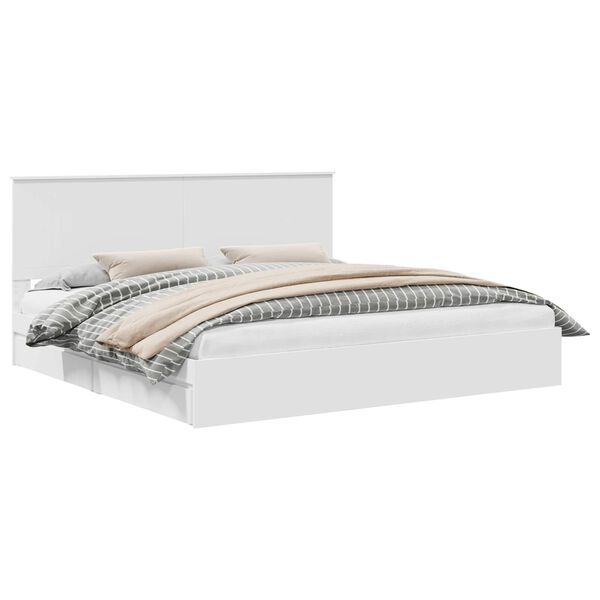 vidaXL Cama con almacenamiento 200 x 200 cm Madera de ingenier&iacute;a