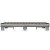 vidaXL Estructura cama madera ingenier&iacute;a metal gris Sonoma 140x200 cm