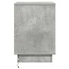 vidaXL Armario de Noche 2 pcs Gris Concreto 39 x 34,5 x 50 cm