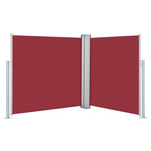 vidaXL Toldo lateral retr&aacute;ctil rojo 100x600 cm