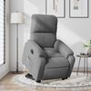 vidaXL Sill&oacute;n el&eacute;ctrico reclinable elevable tela microfibra gris