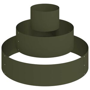 vidaXL Maceta para Jard&iacute;n Verde Oliva 90 x 90 x 20 cm