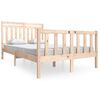 vidaXL Estructura de cama doble peque&ntilde;a de madera maciza 120x190 cm