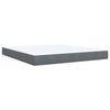 vidaXL Cama box spring con colch&oacute;n terciopelo gris oscuro 180x200 cm