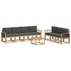 vidaXL Conjunto de sof&aacute;s de exterior 7 pcs