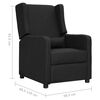 vidaXL Sill&oacute;n elevable tela negro