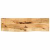 vidaXL Tablero de mesa borde natural madera maciza mango 110x40x3,8 cm