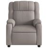 vidaXL Sillón reclinable de tela gris taupe