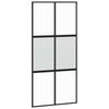 vidaXL Puerta corredera herrajes negro 102,5x205 cm vidrio templado