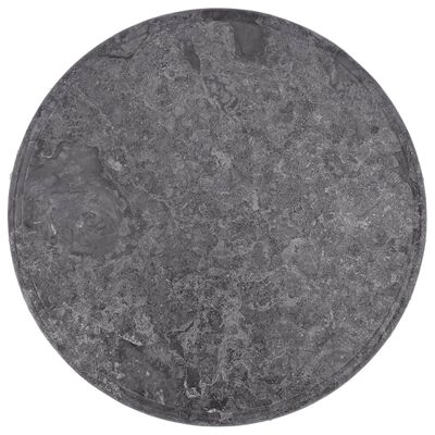 vidaXL Tablero para mesa mármol gris Ø50x2,5 cm