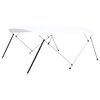 vidaXL Toldo Bimini de 4 arcos blanco 243x(230-244)x137 cm