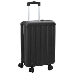 vidaXL Maleta con cerradura Negro 43 x 27 x 66 cm Pl&aacute;stico ABS