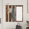 vidaXL Perchero de pared con estante Roble ahumado 84 x 10 x 80 cm