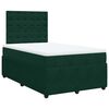 vidaXL Cama box spring con colch&oacute;n terciopelo verde oscuro 120x200 cm