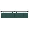 vidaXL Cabecera Colgante Rayado Verde oscuro 210 x 55 x 5 cm tela
