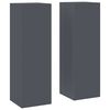 vidaXL Soporte de plantas 2 uds. Gris antracita 24 x 24 x 75 cm
