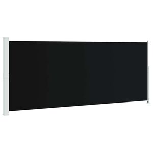 vidaXL Toldo lateral retr&aacute;ctil para patio negro 200x500 cm