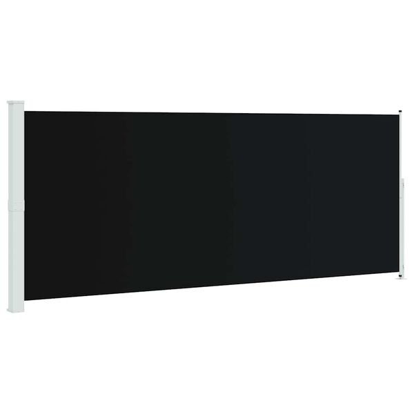 vidaXL Toldo lateral retr&aacute;ctil para patio negro 200x500 cm
