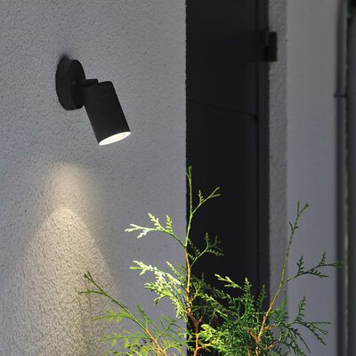 KONSTSMIDE Lámpara de pared Modena regulable negro mate 1x7W