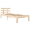 vidaXL Estructura de cama sin colchón madera maciza 100x200 cm