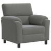 vidaXL Sof&aacute; Gris oscuro 94 x 85 x 93 cm Terciopelo