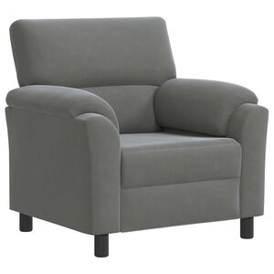 vidaXL Sof&aacute; Gris oscuro 94 x 85 x 93 cm Terciopelo