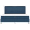 vidaXL Cama tipo Box Spring con colch&oacute;n Azul 200 x 200 cm tela