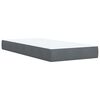 vidaXL Cama box spring con colch&oacute;n terciopelo gris oscuro 100x200 cm